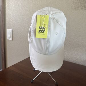 All In Motion Strapback Hat Beige One Size Adjustable Solid Blank